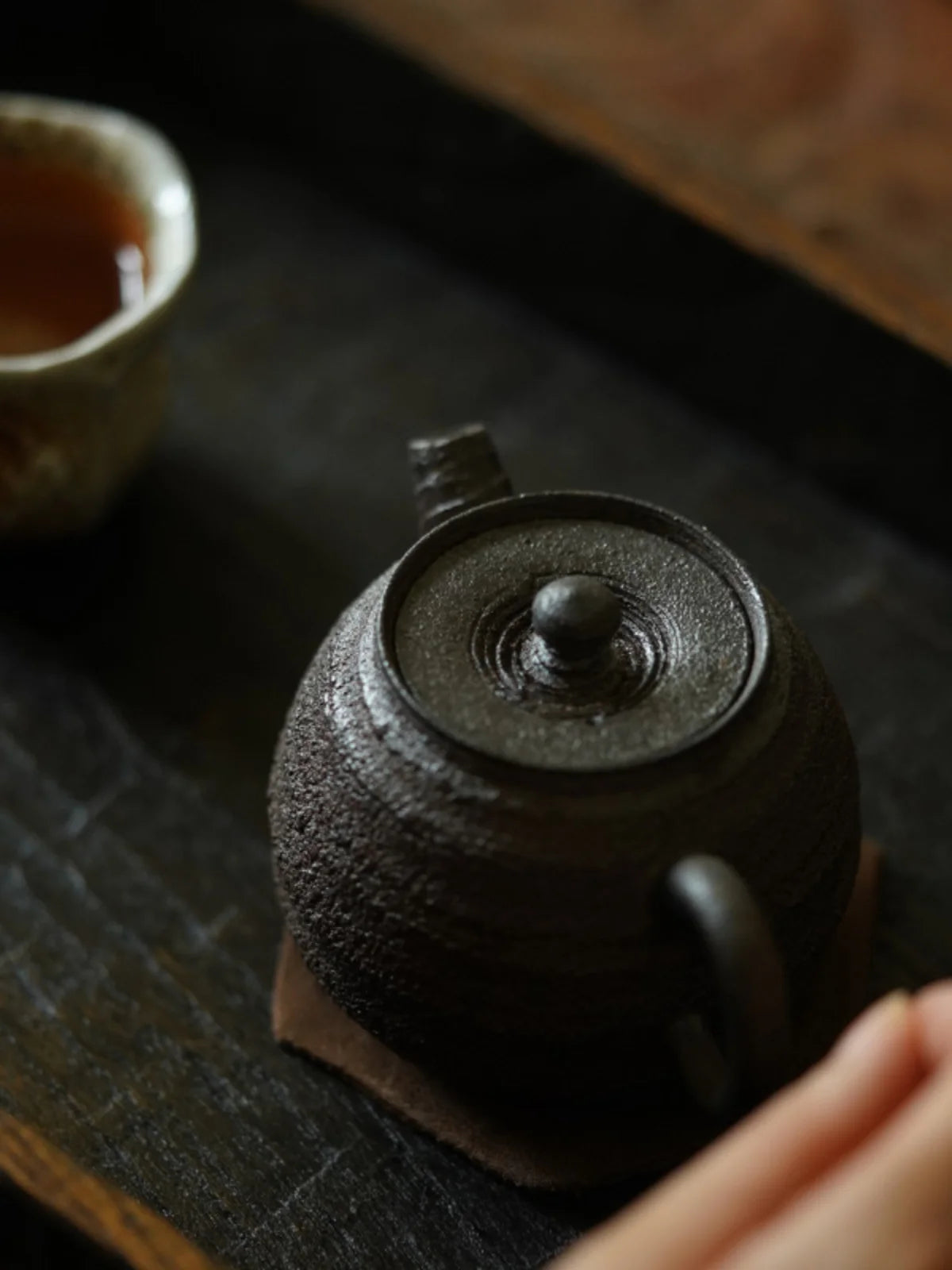 Jin. Park You Detective Handmade Chai Shao Pot, Purple Sand Ball Hole, Shuo Pu Gui Feng Tea Set, Small Capacity