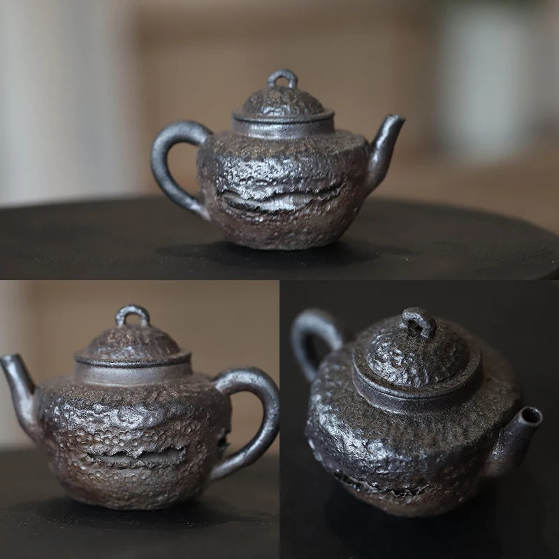 Jin. Park You Detective Handmade Chai Shao Pot, Purple Sand Ball Hole, Shuo Pu Gui Feng Tea Set, Small Capacity