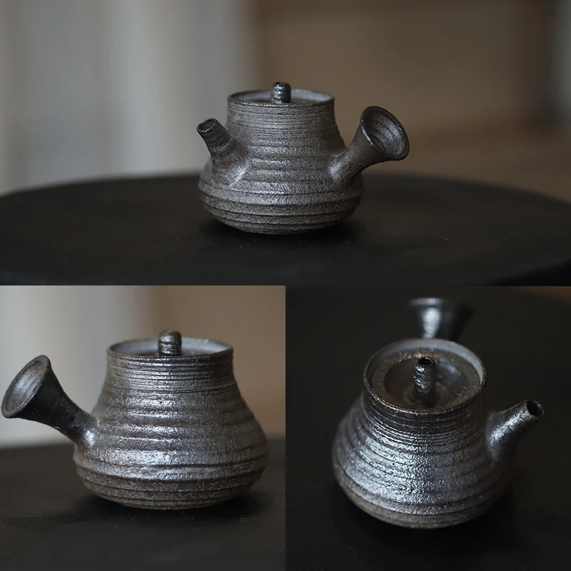 Jin. Park You Detective Handmade Chai Shao Pot, Purple Sand Ball Hole, Shuo Pu Gui Feng Tea Set, Small Capacity