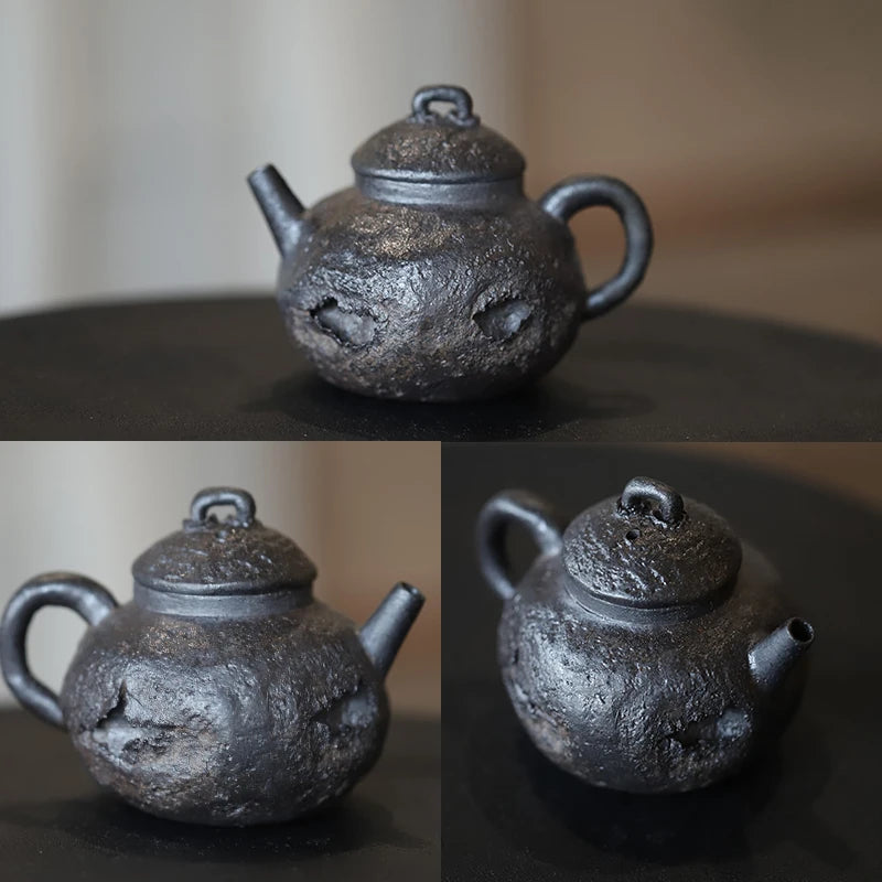 Jin. Park You Detective Handmade Chai Shao Pot, Purple Sand Ball Hole, Shuo Pu Gui Feng Tea Set, Small Capacity