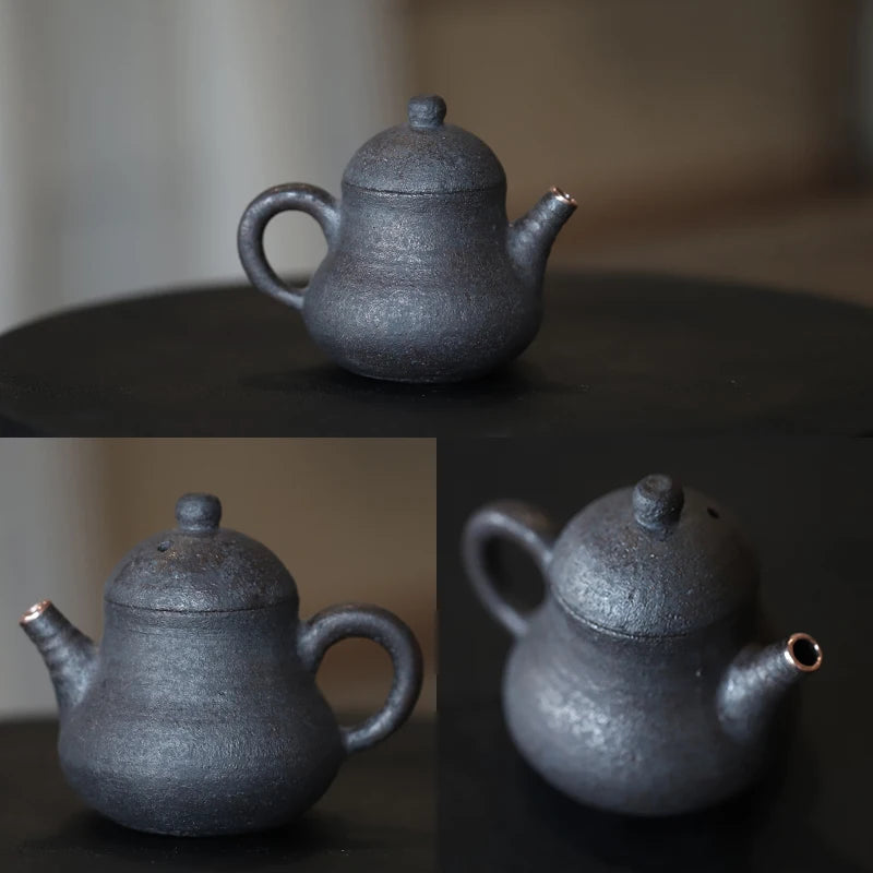 Jin. Park You Detective Handmade Chai Shao Pot, Purple Sand Ball Hole, Shuo Pu Gui Feng Tea Set, Small Capacity