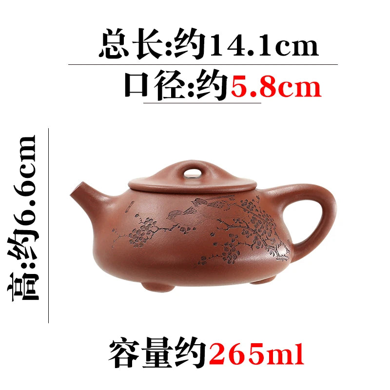 【 Jingzhou Kiln 】 A Large ColleCtion Of Yixing PurPle Clay Pots, Carved By Zhang Yong, With Stone LadLes And Lv Panjun