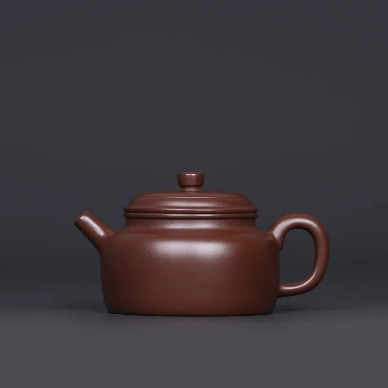 【 Jingzhou Kiln 】 Large Collection Yixing Purple Clay Pot, High Temperature Old De Zhong All Handmade By Lv
