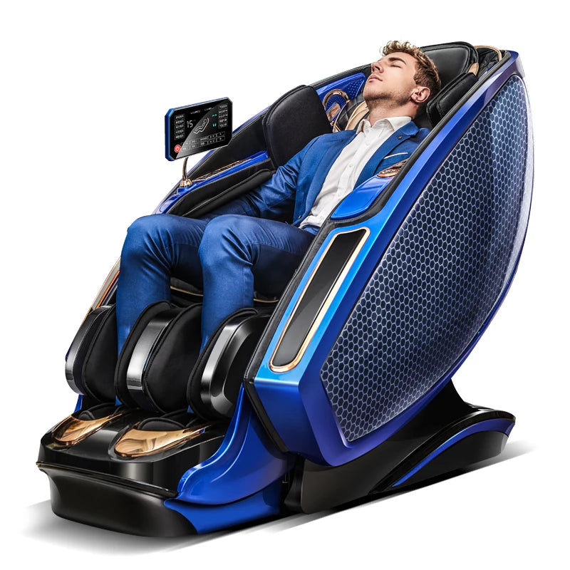 * Jinkairui AI Smart Health Care Shiatsu 4D Massage Chair Kneading Full Body Zero Gravity Massage Chair with Bluetooth HiFi Music