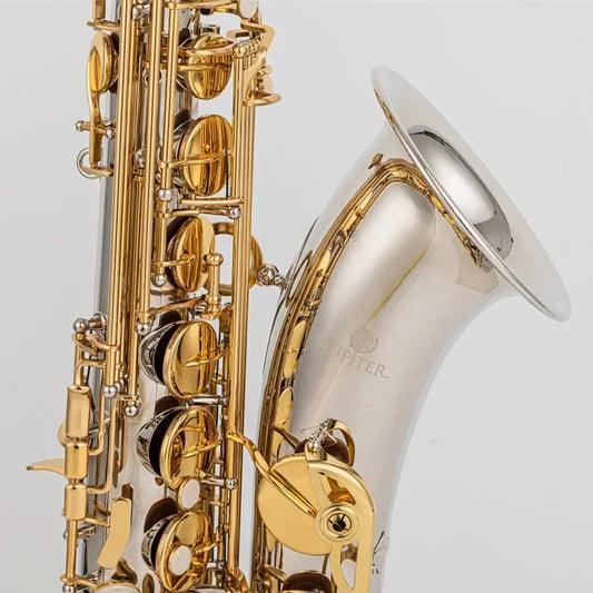 Jupiter JTS1100SG Musical Instruments Tenor Saxophone Bb Tone Nickel Plated Tube Gold Key Sax With Case Mouthpiece Gloves