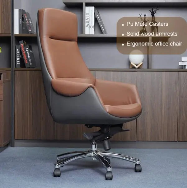 Kinnls Levien Office Chair High Back Desk Chair Executive 360° Swivel Gaming Chair Rolling Base Computer Chair Boss Chair