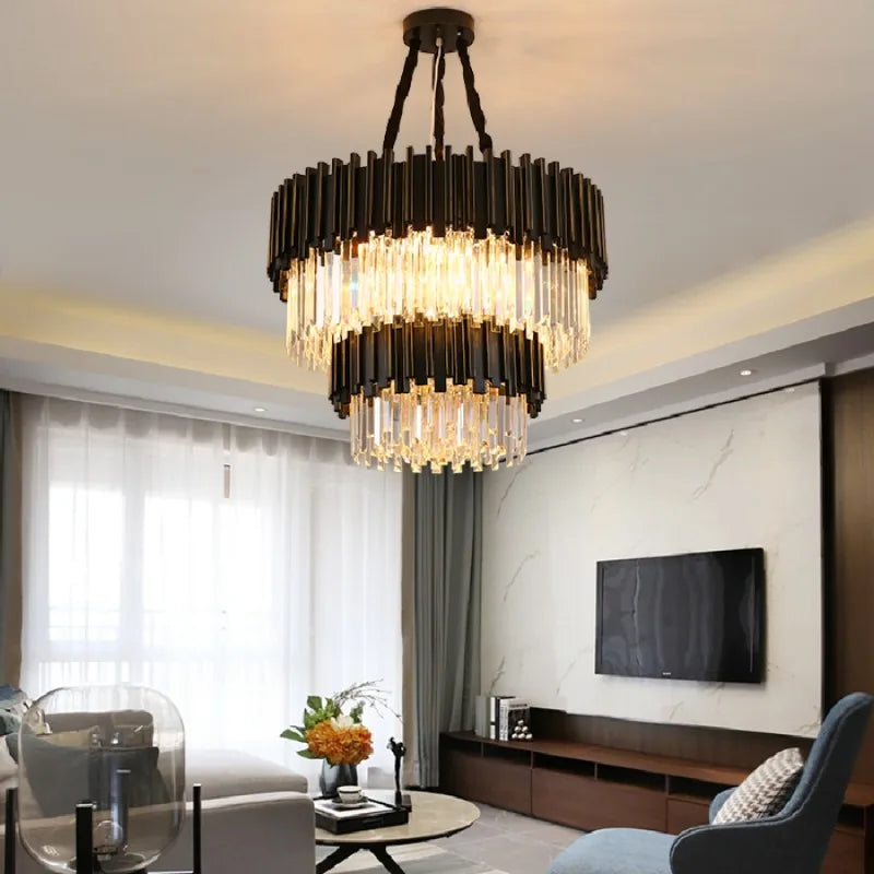 LED Ppendant Lamp simple creative Modern crystal living room Nordic bedroom fashion luxury hotel villa Home Decor Ceiling Lights
