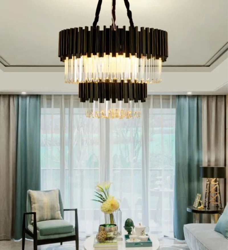 LED Ppendant Lamp simple creative Modern crystal living room Nordic bedroom fashion luxury hotel villa Home Decor Ceiling Lights