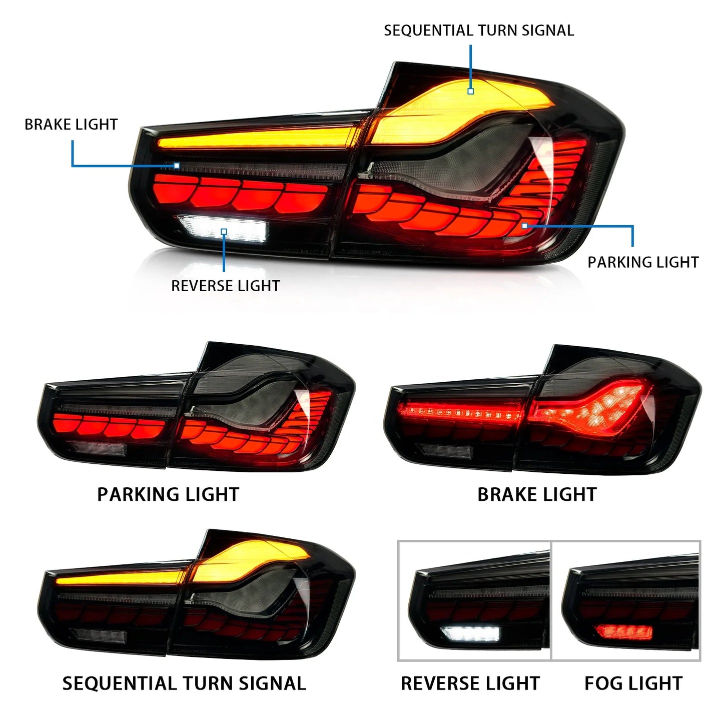 LED Sequential Tail Lights Sedan 6th Gen 2013 2014 2015 2016 2017 2018 For F30 F35 F80 320i 335i 328i für  F30 Led Tail Light