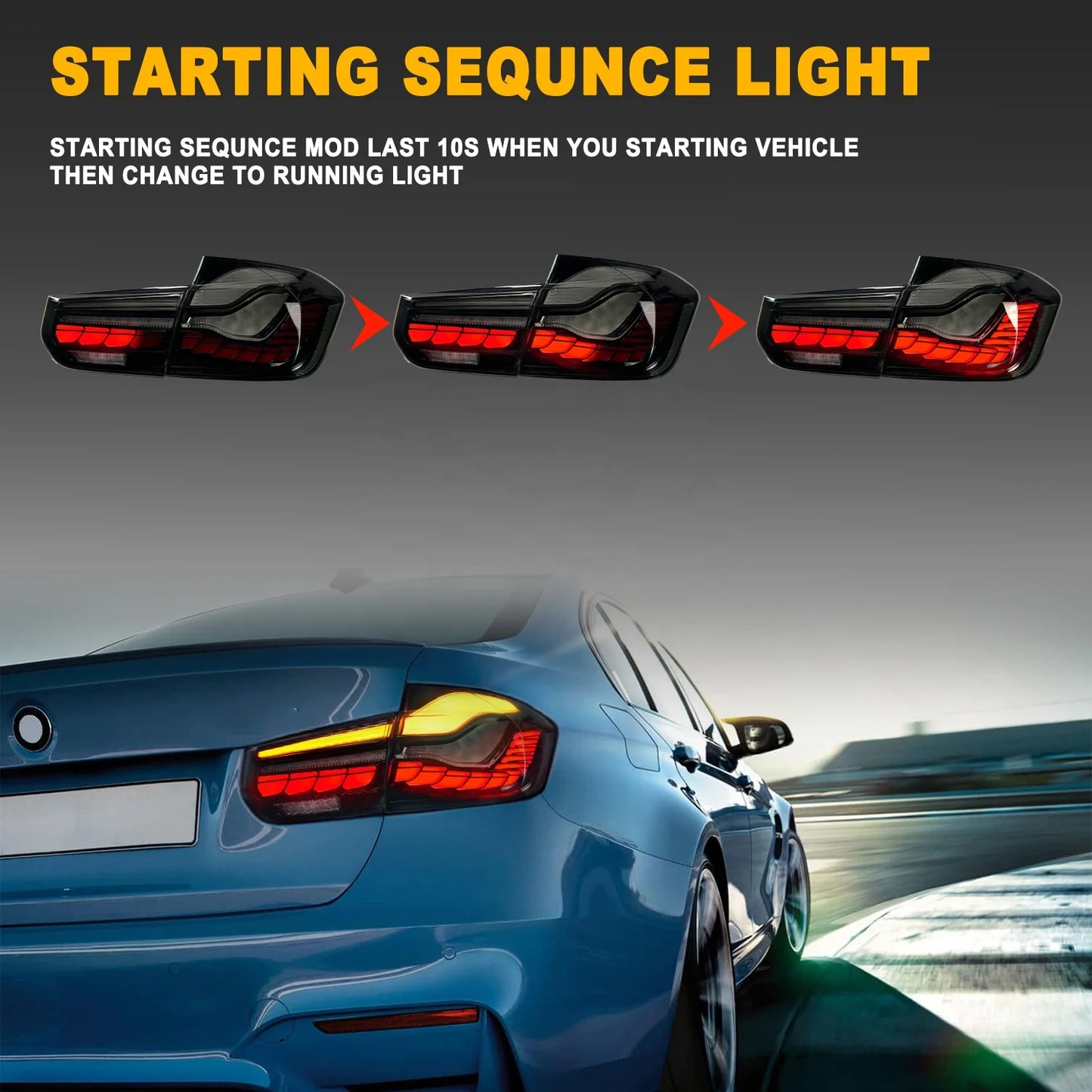 LED Sequential Tail Lights Sedan 6th Gen 2013 2014 2015 2016 2017 2018 For F30 F35 F80 320i 335i 328i für  F30 Led Tail Light