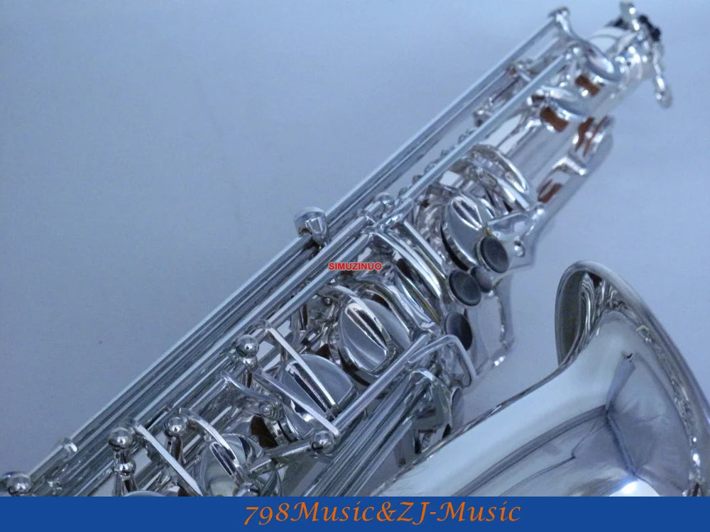 LORICO-501S TENOR SAXOPHONE Silver Plated Bb Tenor Saxophone High F# FREE LORICO ACCESSORY