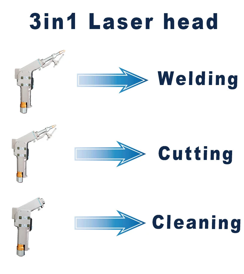 Laser 3 In 1 Handheld Welders Rust Laser Cleaner With Raycus Cw Generator Multi Function Equipment