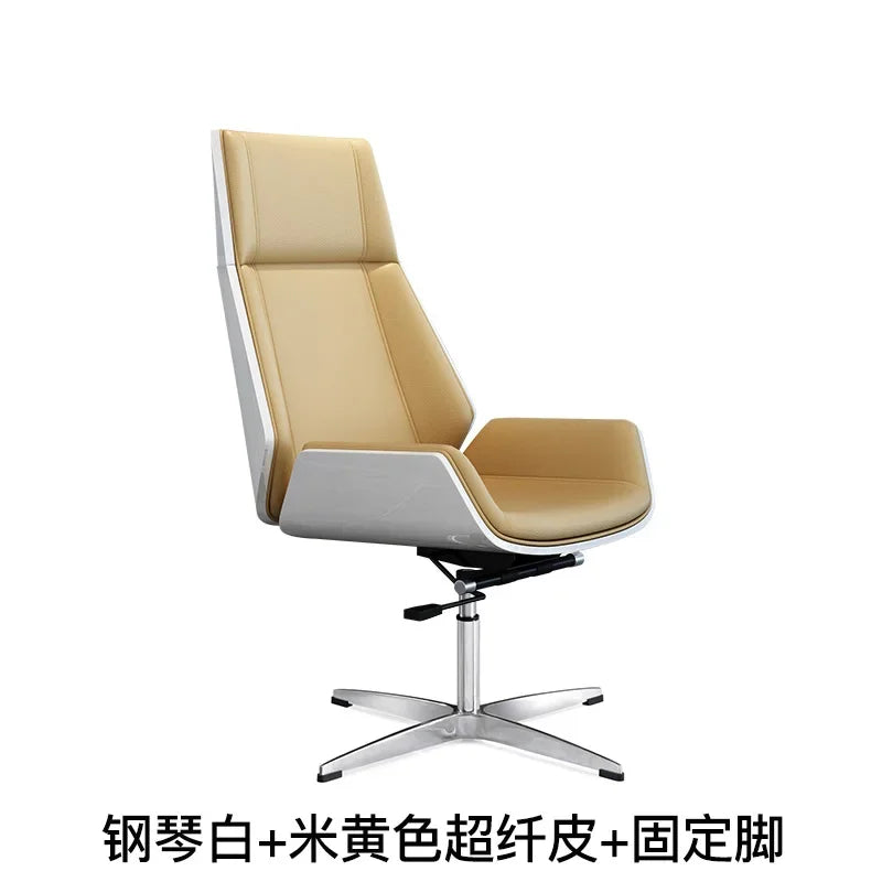 Leather Armchair Office Chairs Comfy Floor Siege Armrest Gaming Office Chairs Rolling Accent Sillas De Oficina Rome Furniture