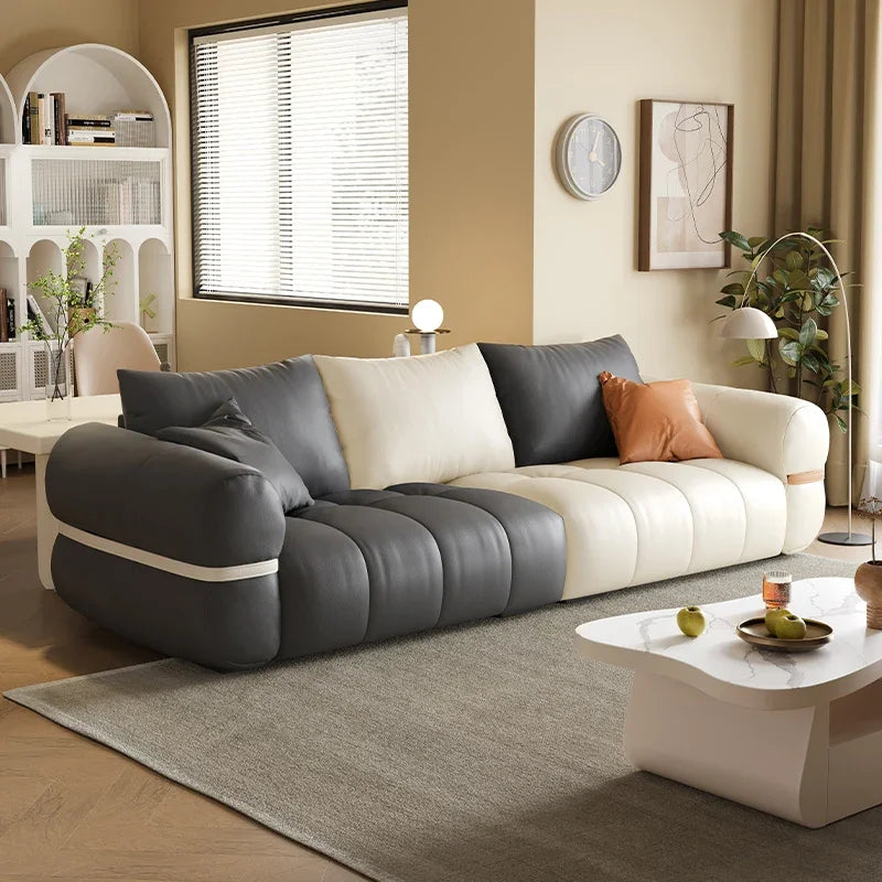 Leather Fabric Living Room Sofa Puffs Accent Sectional Modern Luxury Sleeper Living Room Sofa Floor Sofa De Canto Furniture