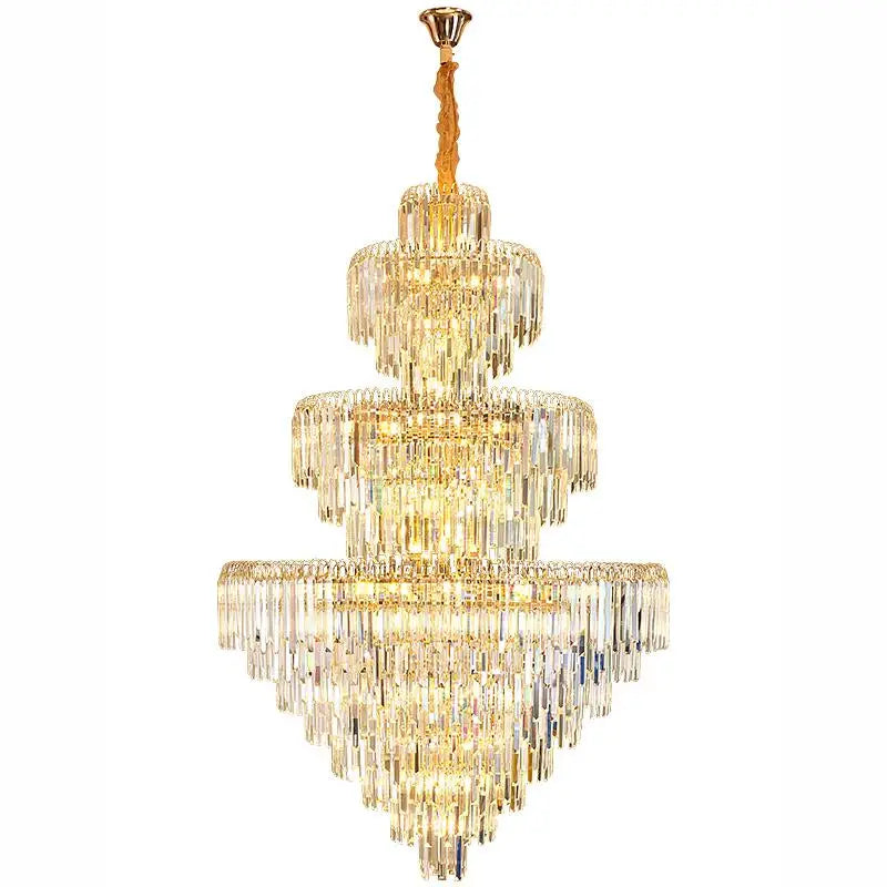 Led Chandelier For Living Room Luxury Gold Modern Crystal Chandeliers Lighting Home Lobby Villa Lamp de cristal Upscale Lustre