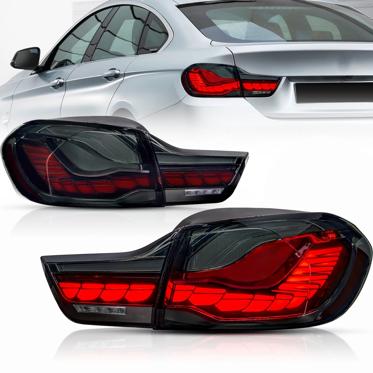 Led Tail Lamp GTS Style Dragon Scale Sequential Truning Signal For  2014-2020 4 Series M4 F32 F82 Taillights