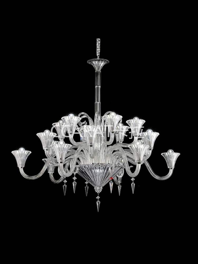 Light luxury chandelier simple bedroom crystal lamp living room decorative lamp post-modern dining room villa chandelier