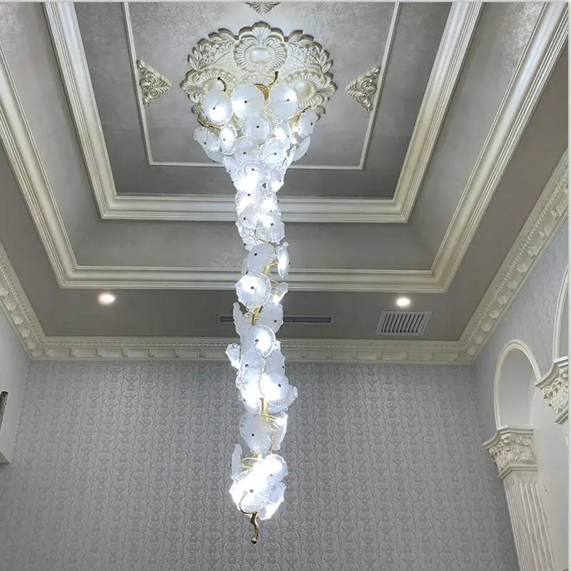 Light luxury post-modern copper branch crystal chandelier French living room dining room lamp American minimalist designer villa