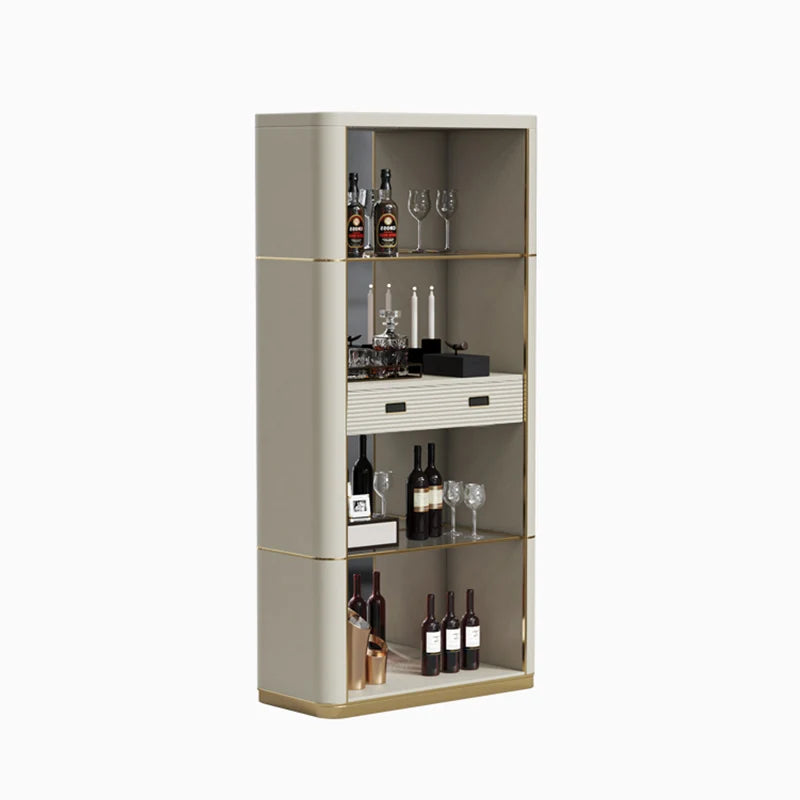 Light luxury style corner cabinet Simple modern multifunctional wine cabinet storage rack Corner high edge cabinet Corner