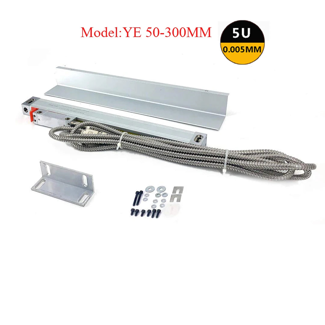 Linear Scale Accuracy 5/1UM Optical Length Precision Linear Scale Aluminum Body Cnc Milling Machine Measuring Instruments Tool