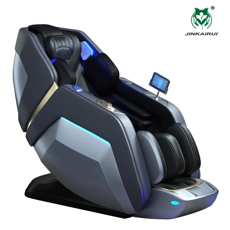 Luxury 4D Massage Chair AI Smart Health Care Shiatsu Kneading Heating Full Body Zero Gravity Leisure Sofa Bluetooth HiFi Music