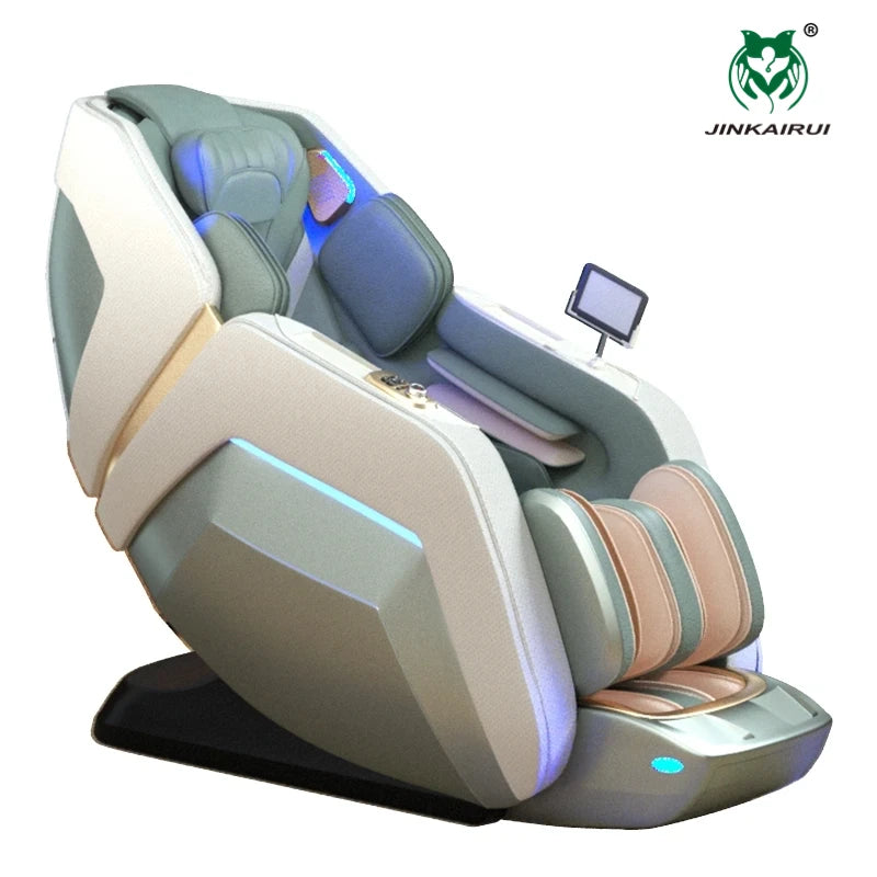 Luxury 4D Massage Chair AI Smart Health Care Shiatsu Kneading Heating Full Body Zero Gravity Leisure Sofa Bluetooth HiFi Music