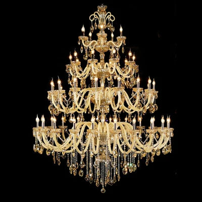 Luxury Crystal Chandelier Light Creative Candle Duplex Building Stair Ceiling Chandeliers Modern Hotel Club Villa Lighting Decor