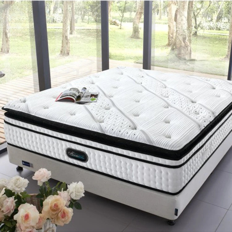Luxury Natural Latex Gel Memory Foam Pocket Spring King Size Hotel Bed Mattresses