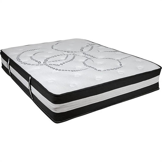 Luxury Top Pocket Spring Mattress with Cooling Gel Memory Latex box spring mattress compression type wholesale price