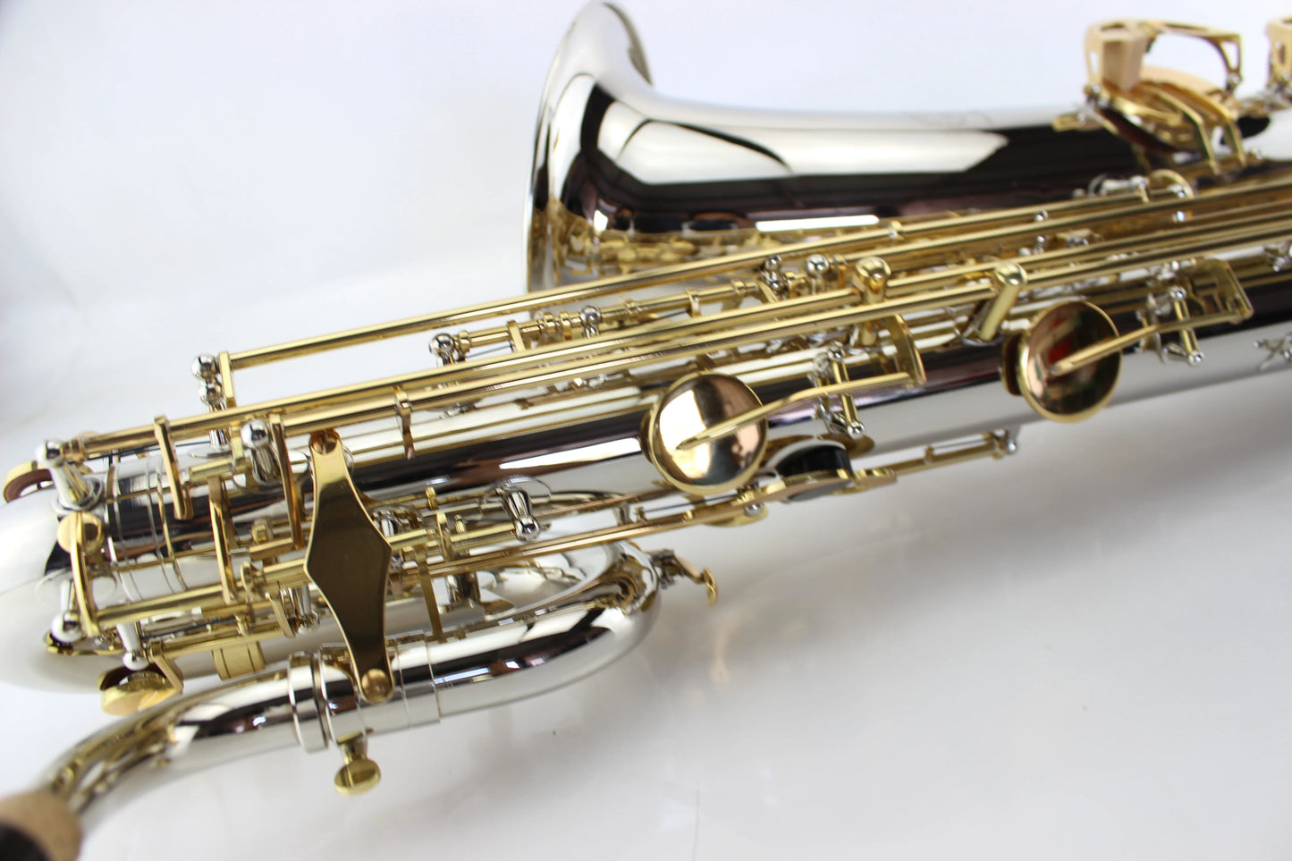 MARGEWATE Eb Baritone Saxophone Brass Nicke Silver Gold Key Bari Sax New Arrival Musical Instrument with Mouthpiece Case