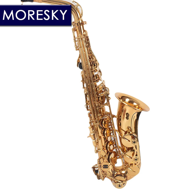 MORESKY E-Flat Eb Alto Saxophone Gold Keys With Case Music Instrument