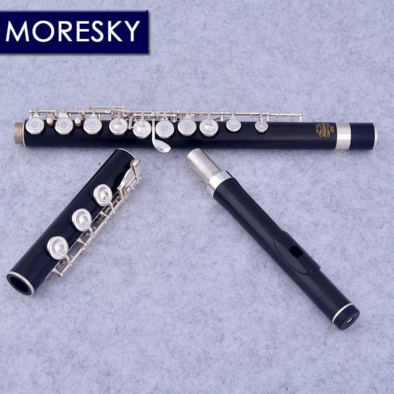 MORESKY-Redwood Flute, 17 Open Hole, Silver Plated E Key, Rosewood Mopane, Professional MFL-202