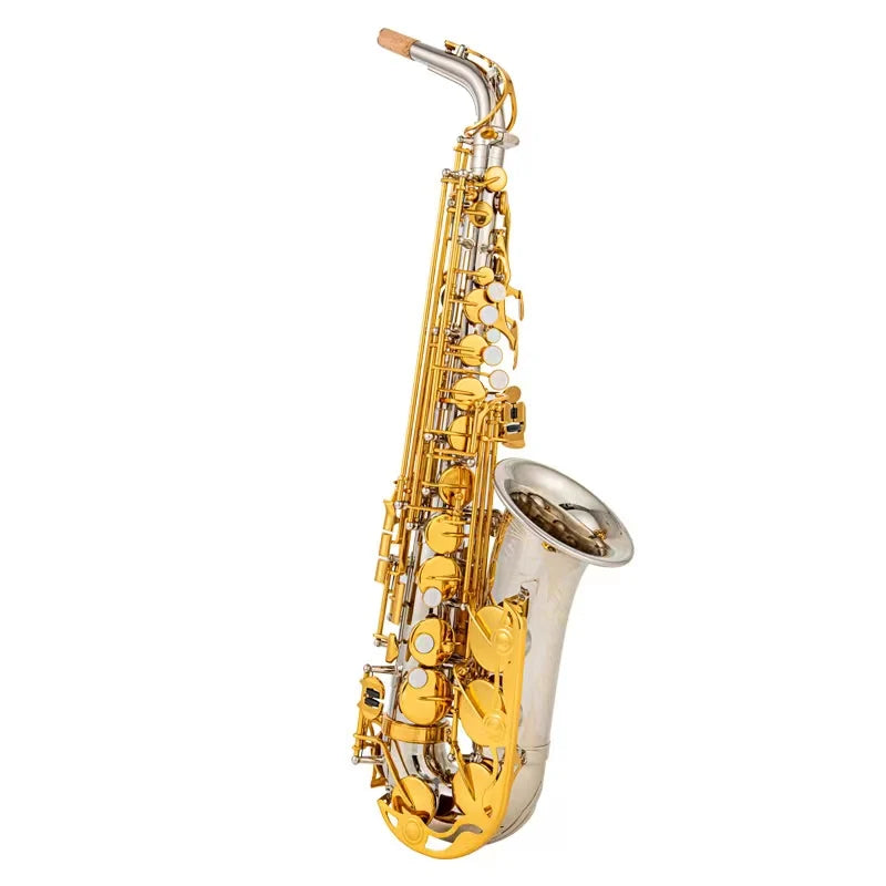 Made in Japan 200 Alto Saxophone Nickel Plated Gold Key Professional Sax Mouthpiece With Case and Accessories