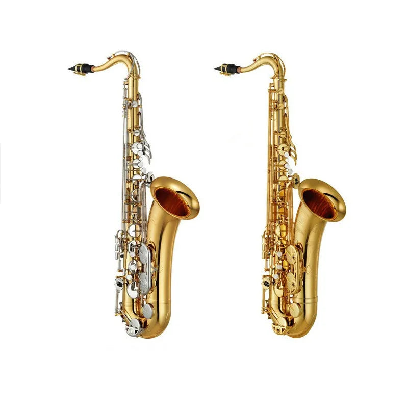 Made in Japan 875 tenor flat B Saxophone Gold lacquer Saxophone Tenor falling E Sax silver keys tenor saxphone Package mail