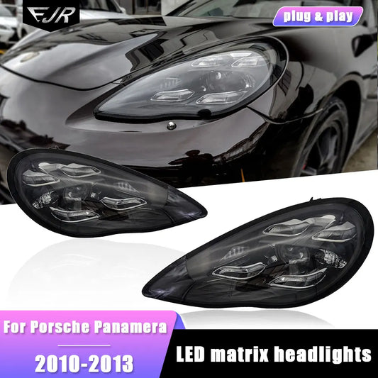 Matrix LED Headlights for Porsche Panamera 970.1/2 Old to New 2010-2016 Upgrade 2022 Plug And Play Front Head Light Auto Lamp