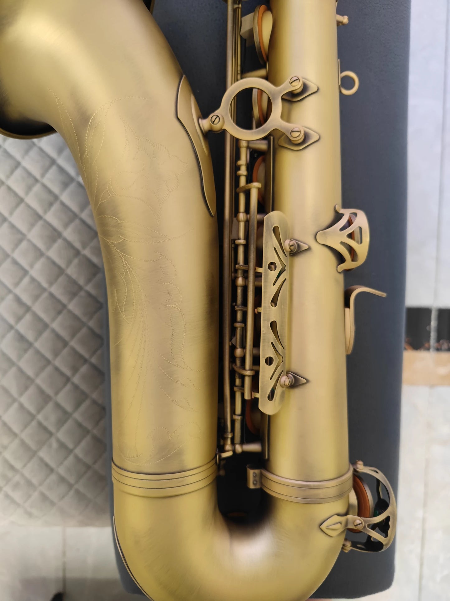 Matte original 54 one to one structure model Bb professional tenor saxophone retro antique copper Tenor sax jazz instrument