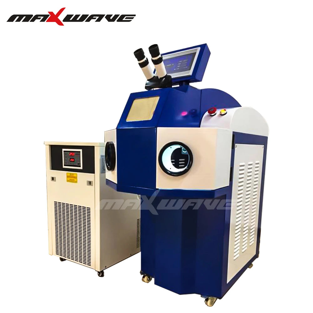 Maxwave 200W Gold Silver Frames Precision Welding Machine YAG 7*145 Crystal Bar Jewelry Laser Welder Machine Equipment