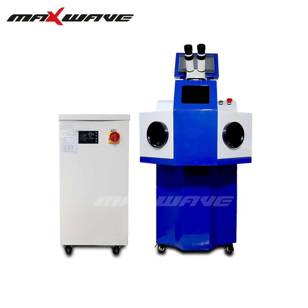 Maxwave 200W Gold Silver Frames Precision Welding Machine YAG 7*145 Crystal Bar Jewelry Laser Welder Machine Equipment