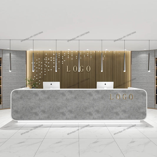 Minimalist Company Front Desk Beauty Salon Cashier Small Hotel Commercial Reception Desk