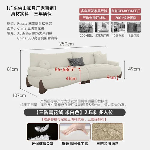 Modern Curved Living Room Sofa Lounge Sleeper Recliner Modular Cloud Nordic Sofa Bed Luxury Meble Do Salonu Nordic Furniture