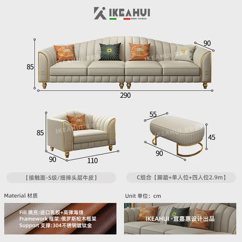 Modern Sleeper Living Room Sofa Lounge Puffs Accent Recliner Bedroom Sofabed Luxury Living Room Sofa Corner Sillones Puffs Decor