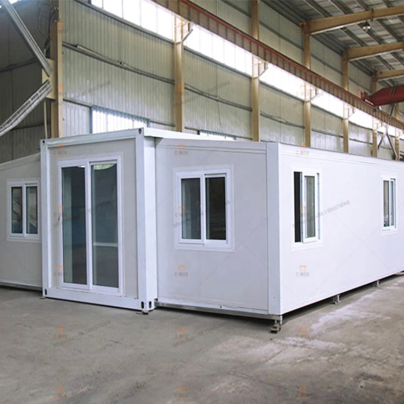 Modular and expandable prefabricated container houses for outdoor container houses