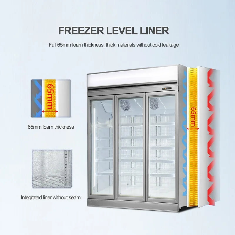 Multideck Open Display Chiller Beverage Fridge Display Vegetable Cooler Commercial Refrigerator Showcase