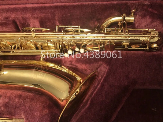 Musical Instrument Jupiter JBS-593 GL  E Flat Baritone Saxophone Brass Gold Lacquer Pearl Button Saxophone With Canvas Case