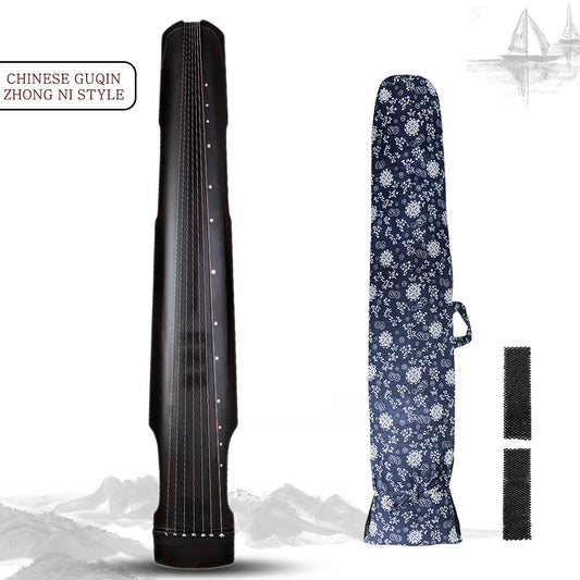 NAOMI Chinese Guqin Zhongni 7 Strings Ancient Zither Chinese Musical Instruments Qin Table-harp