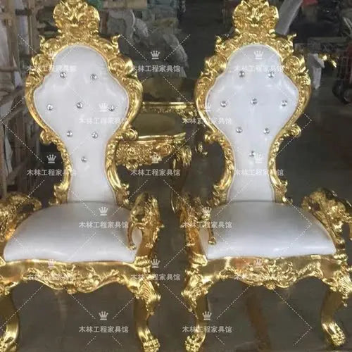 Neoclassical Princess Chair European Style Image Clubhouse Hotel Lobby Decoration Chair Beauty Salon Cinema High Back Chair