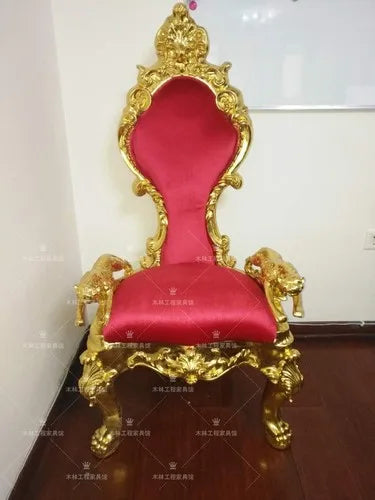 Neoclassical Princess Chair European Style Image Clubhouse Hotel Lobby Decoration Chair Beauty Salon Cinema High Back Chair