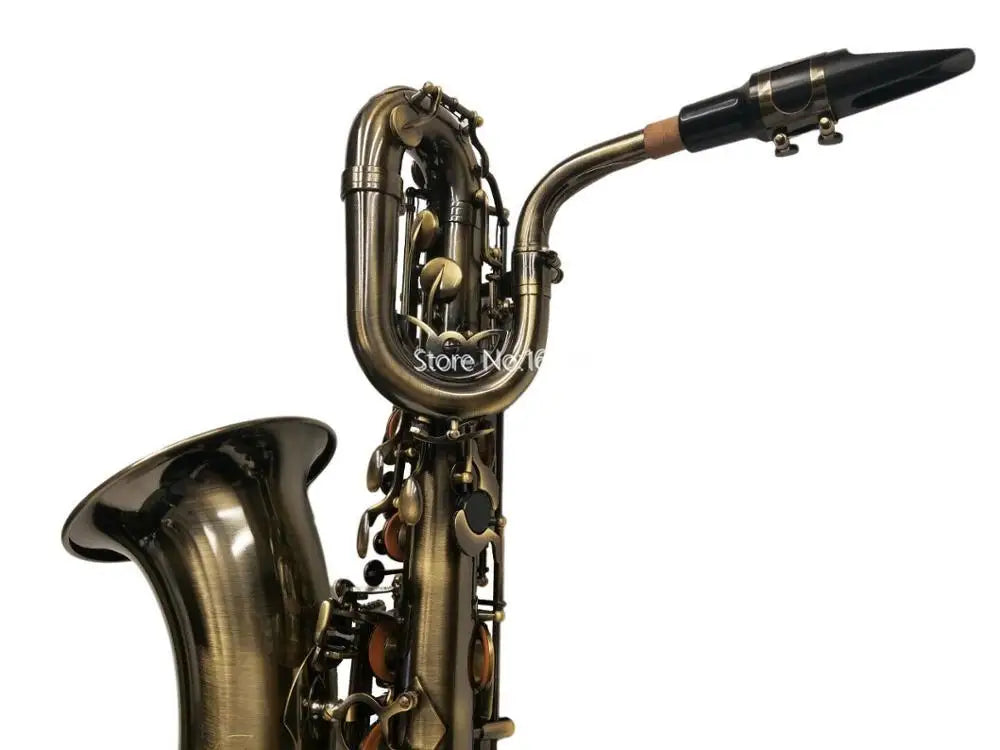 New Arrival Baritone Saxophone E Flat Antique copper musical instrument Professional With Case Accessories Free Shipping