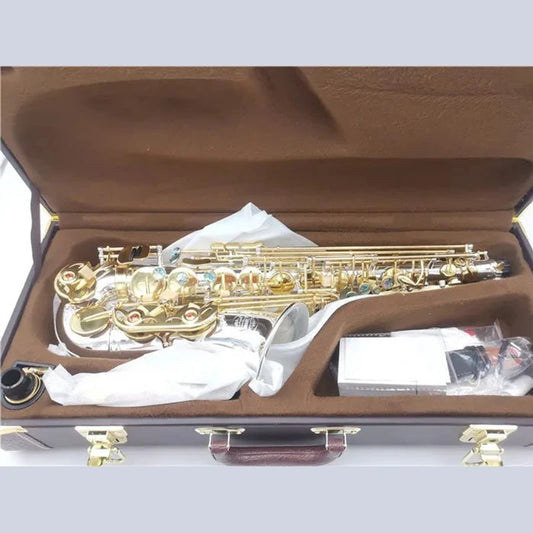 New Arrival High Quality Alto Eb Saxophone Sax Silvering Performance Musical Instrument With Case Accessories