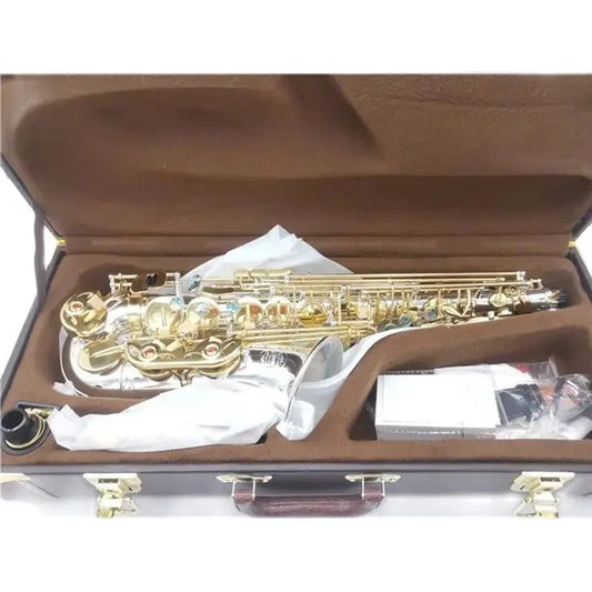 New Arrival High Quality Alto Eb Saxophone Sax Silvering Performance Musical Instrument With Case Accessories